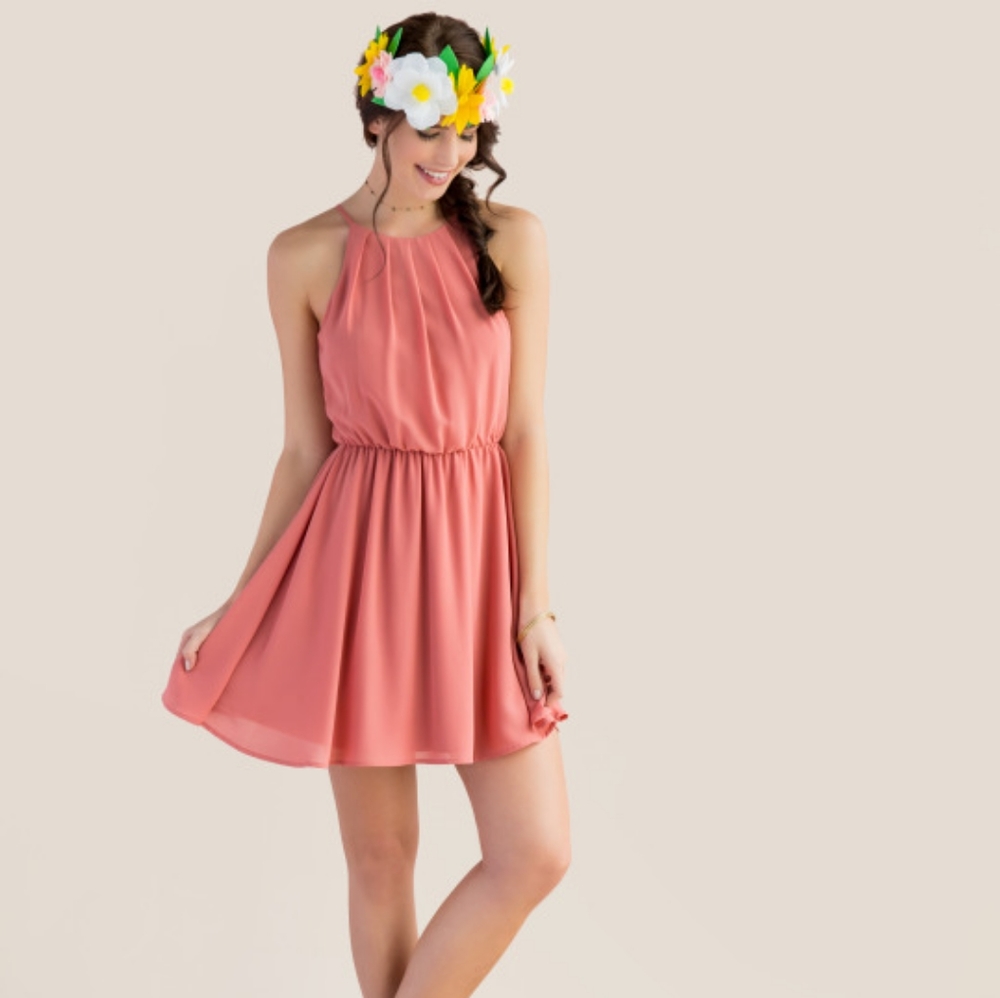 Francesca's Collection LUSH pleated dress size small